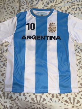 AFA Argentina Lionel Messi #10 NEW Soccer Jersey Youth Size L NEW